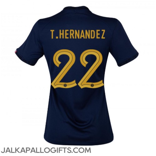 Ranska Theo Hernandez #22 Kotipaita Naiset MM-kisat 2022 Lyhythihainen